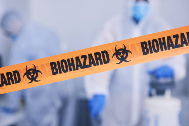 Professional Biohazard Cleanup technician working in Chesterfield, IN